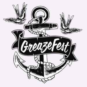 Gals - GreazeFest Anchor Crop in Pink or White Design