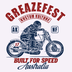 Guys - GreazeFest Built for Speed Australia Design
