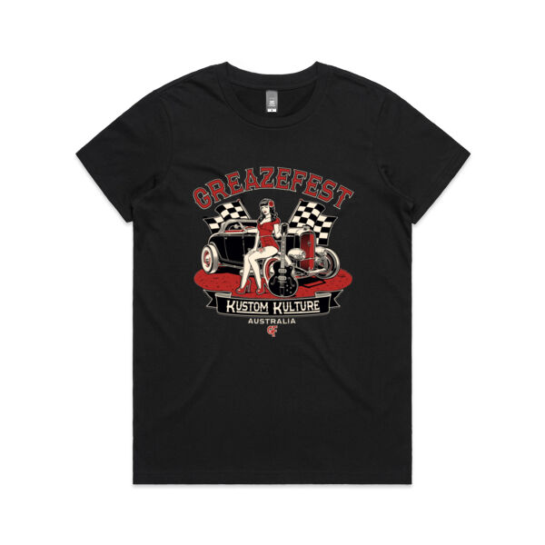 Gals - GreazeFest Crossed Flag Roadster by Ger Peters Thumbnail