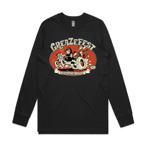 Long Sleeve - GreazeFest Cat Fink by Shawn Dickinson  Thumbnail