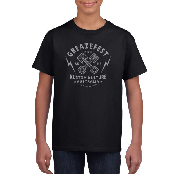 Youth - GreazeFest Crossed Pistons on youth size shirt Thumbnail